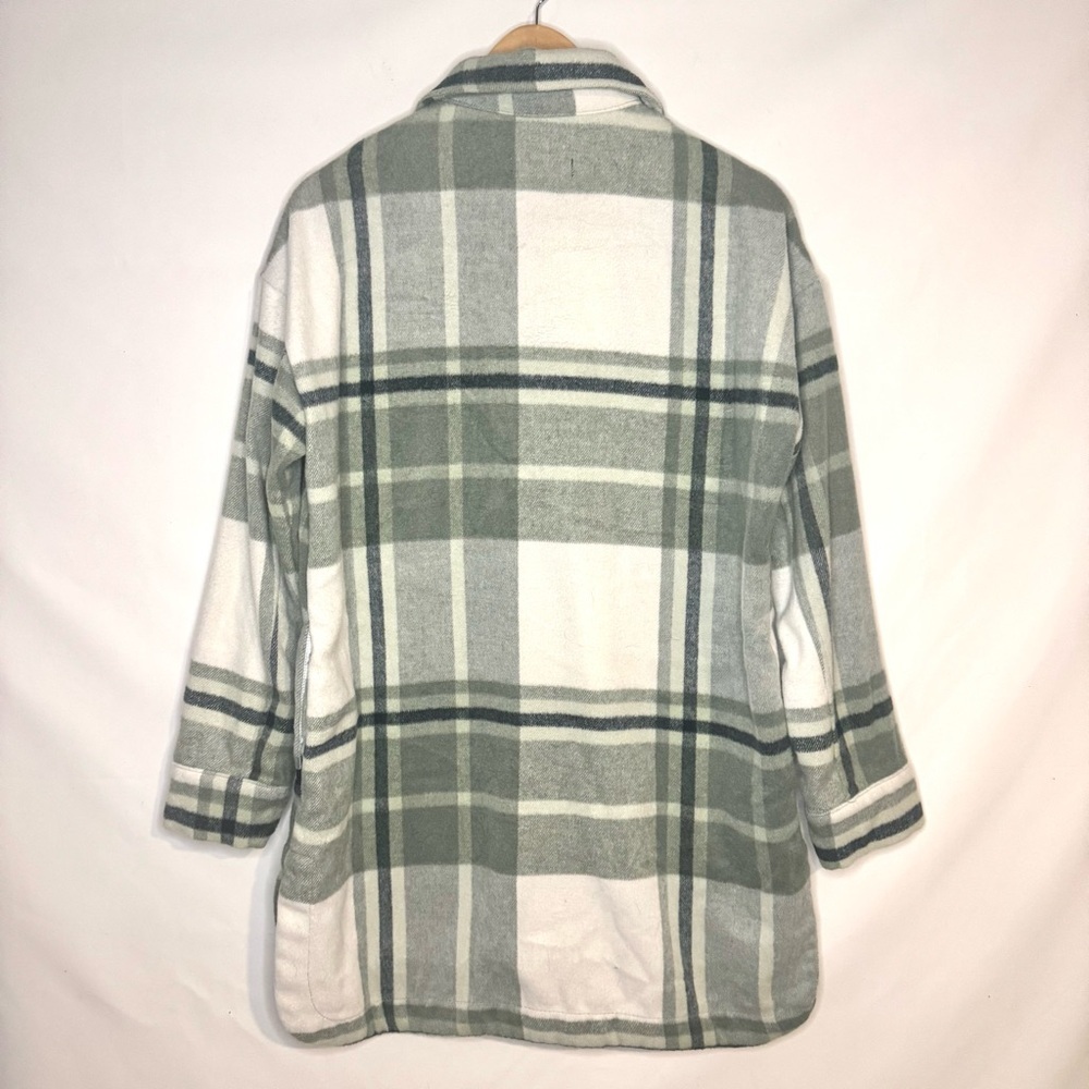 Banana Republic Green and White Plaid Utility Jacket - Picture 10 of 12